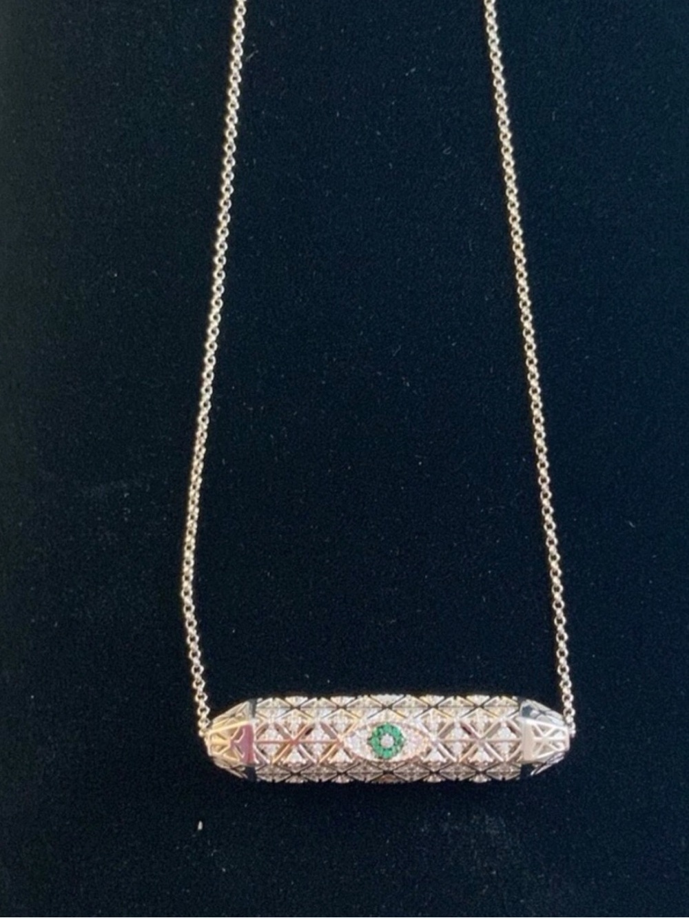 amp Evil Eye Spinner Necklace - Picture 7 of 10